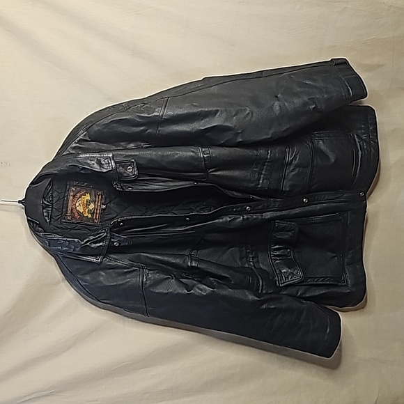 World Alliance Men's Leather Jacket, Size 2X Tall, Color Black - Picture 3 of 5